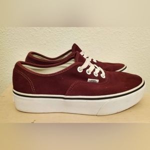 VELVET Vans Authentic Stackform Platform Shoes